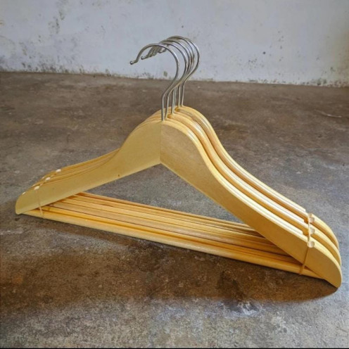 HANGER PALANG TERSEDIA 4 WARNA NATURAL, COKLAT, PUTIH, HITAM